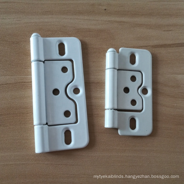 China best price pvc shutter parts accessories three leaf hinge for window shutters